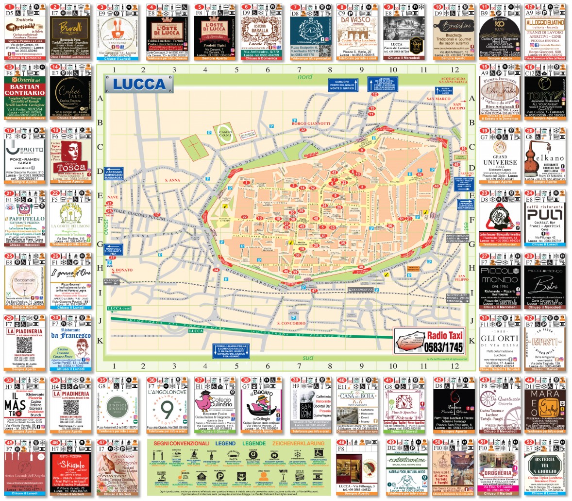 cartina lucca città con moduli
