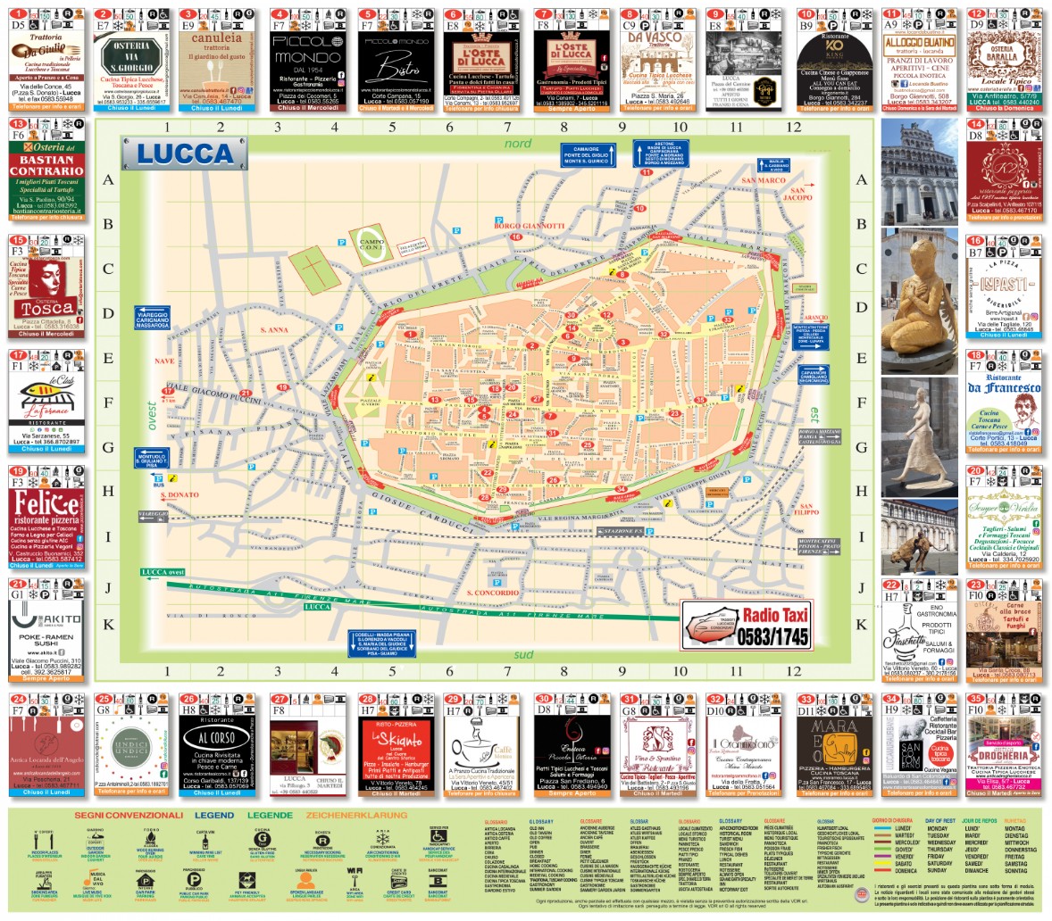 cartina lucca città con moduli