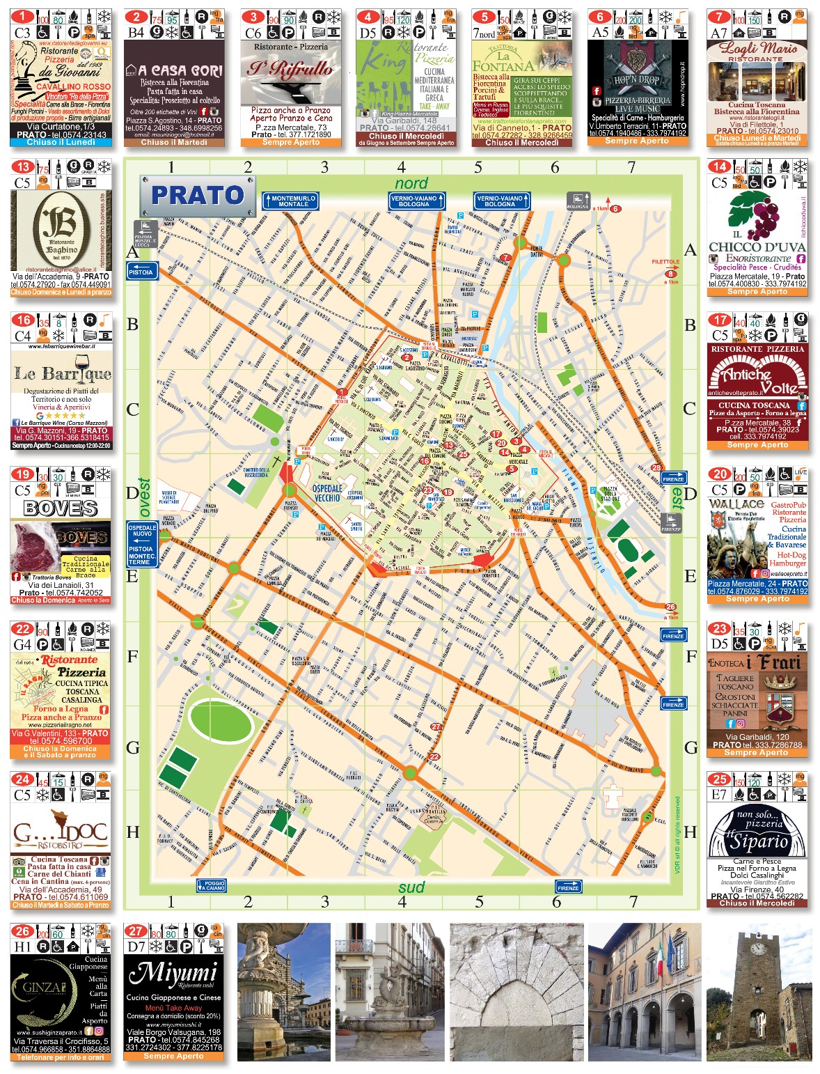 mappa con moduli prato città