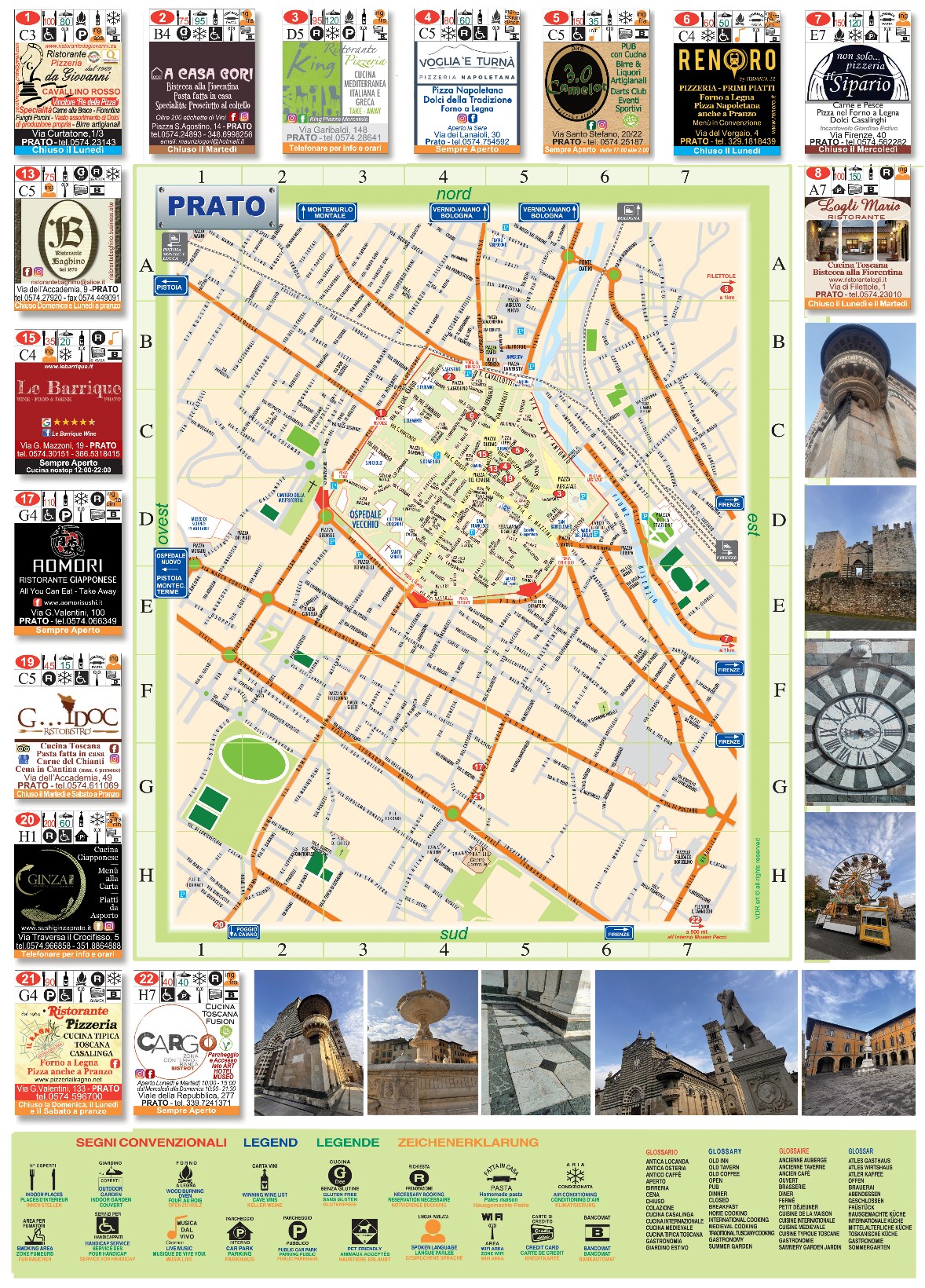 mappa con moduli prato città